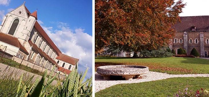 profil-de-abbaye-de-pontigny-et-automne